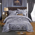 wholesale luxury Satin silk jacquard embroidery duvet cover